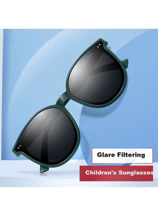 Lovedru Lafudelu Children's Sungl For Boys And Girls, High-definition Polarized Silicone Gl, Fashionable Uv Protection With Uv400 - Image 2