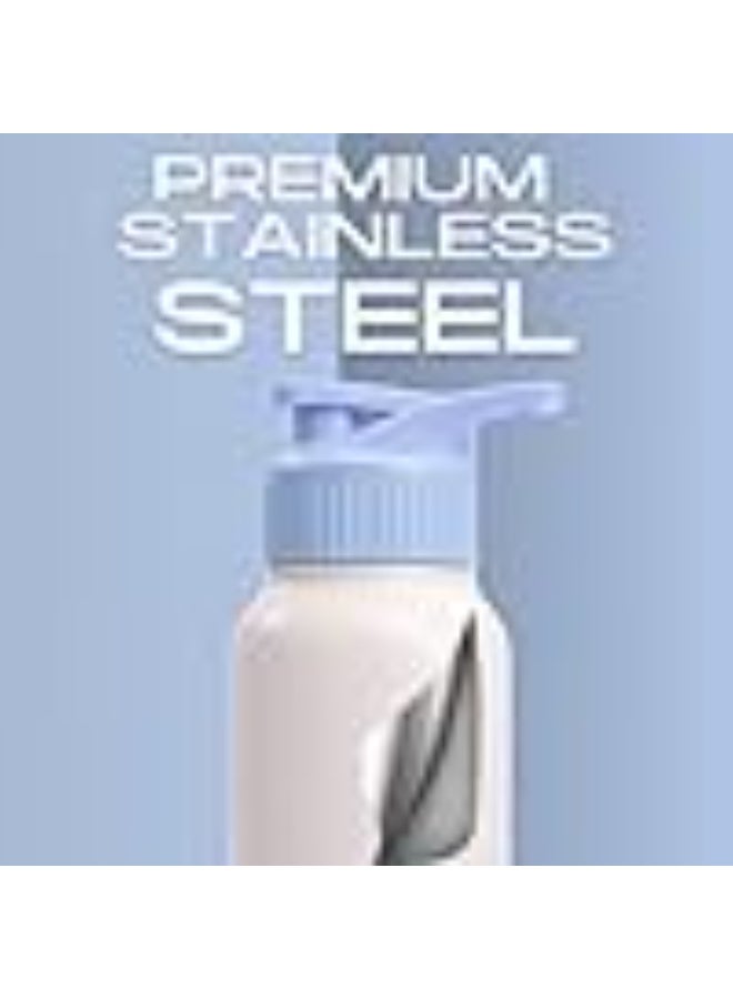 Speedex Stainless Steel Metal Water Bottle 1 Ltr 1000 ml, BIS Approved, Leak Proof Sipper Cap Bottle for Office, School, Gym, Travel, Daily Use for Men, Women, Kids, Adults, Pink Blue, Set of 4 - Image 3