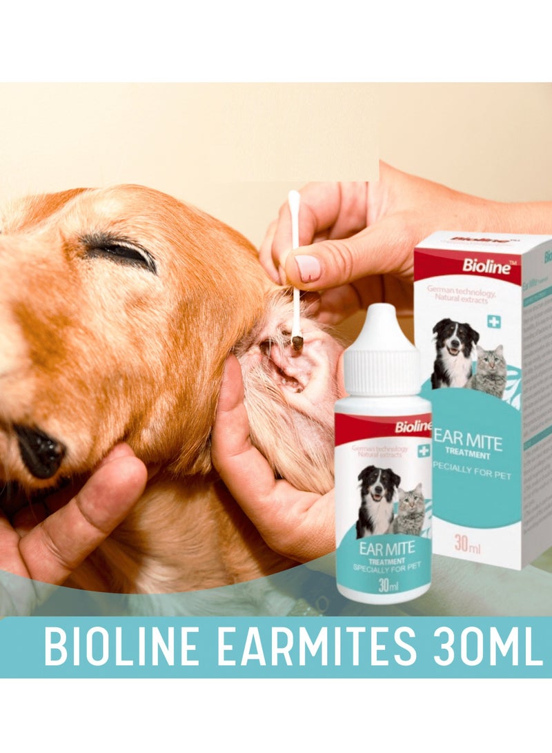 Bioline علاج عث الأذن للكلاب والقطط 2X30 مل - Image 3