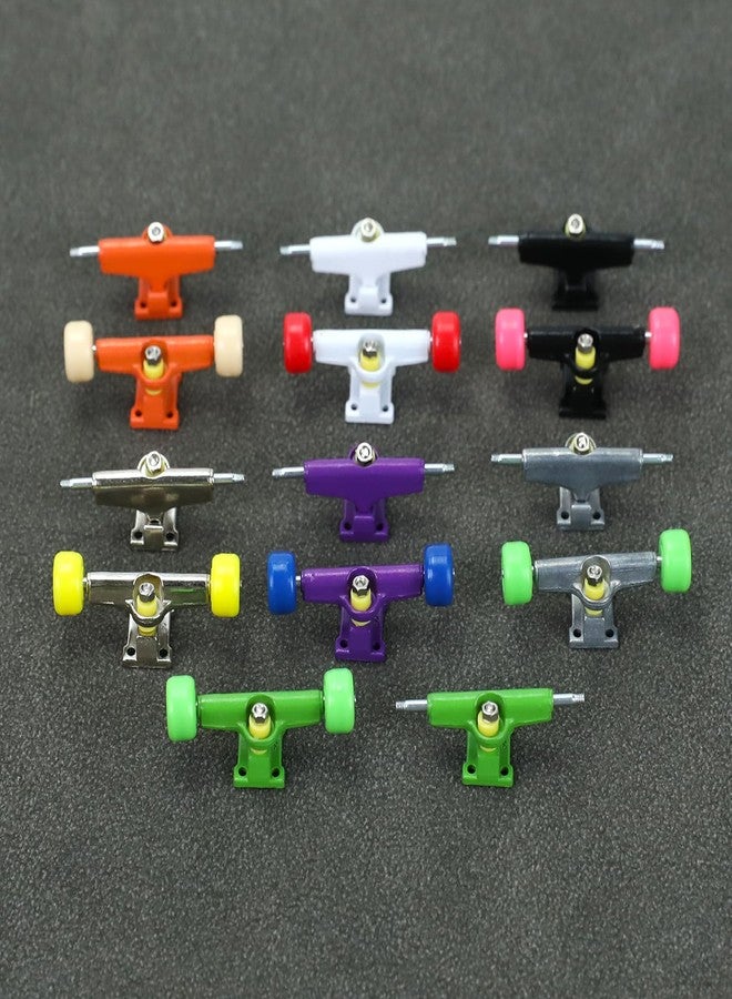 DisplayMore 156PCS Fingerboard Repair Kit -Includes Case & Tools-Mini Finger Skateboard Parts Include 14 Multicolors Trucks & 48 Multicolour Bearingless Wheels & 60 Screws & 30 Nuts & 4 Screwdriver - Image 2