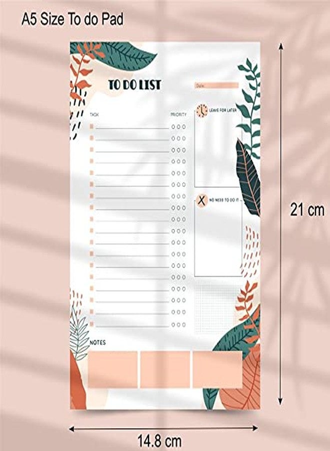 INNAXA to Do List Notepad - 50 Sheets (5.5" x 8.5") to-Do's Notepad Tear Off, Planning Memo Pad, Planner Checklist Organizing - Made in India - Simple Script - College-Ruled (Pack of 1) [Unbound] - Image 5