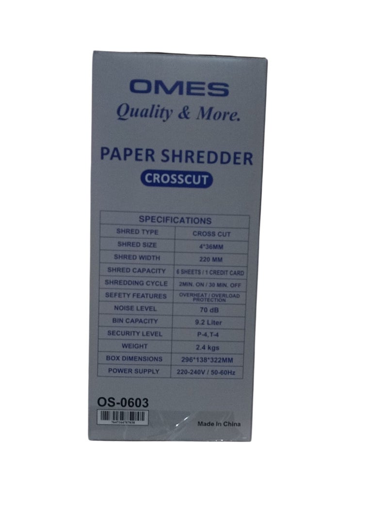 أوميس آلة إتلاف الورق شخصية ملائمة لاستخدام المكاتب الصغيرة - Image 3
