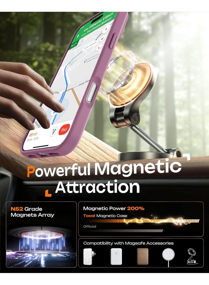 Magnetic Phone Case for iPhone 17 Pro Max, Slim Matte Cover with Camera Protection, MagSafe Compatible - Image 5