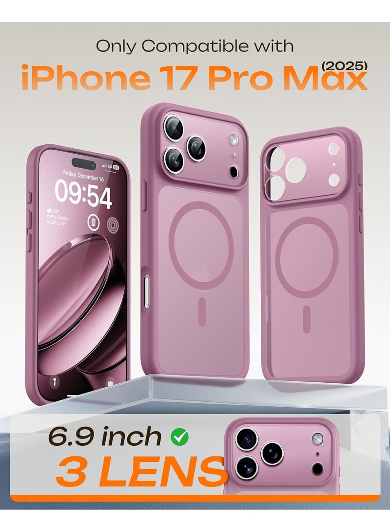 Magnetic Phone Case for iPhone 17 Pro Max, Slim Matte Cover with Camera Protection, MagSafe Compatible - Image 2