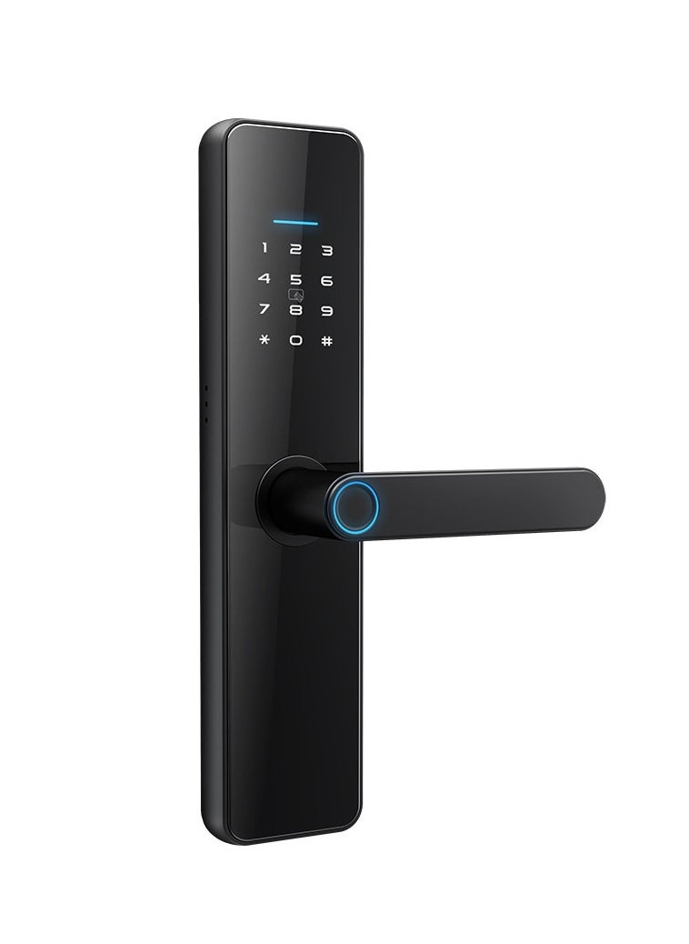 EVEREEN - LS-C91 Smart WiFi Fingerprint Door Lock - 8 Unlock Methods | App, Bluetooth, Key, Password, Card, Combo | Secure Home Entry System (Black, TTLock version) - Image 1