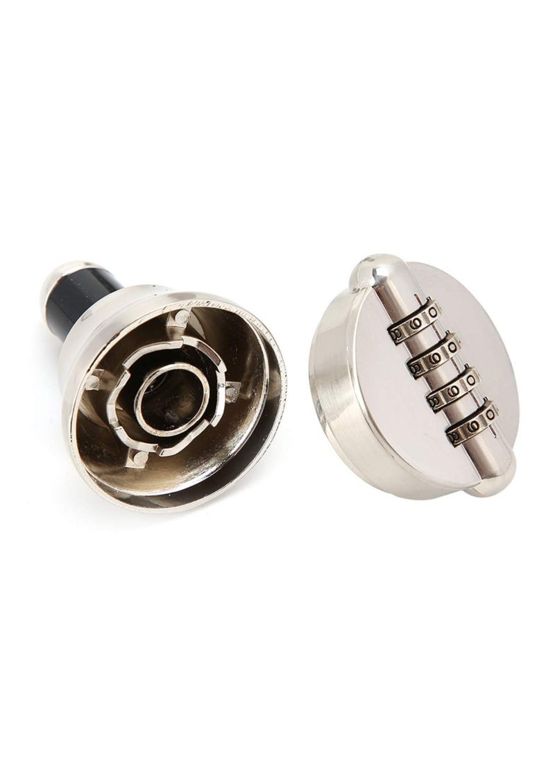 SOLARAE Wine Bottle Combination Lock,Keep Your Wine Fresh and Secure with Our 4-Digit Combination Lock Wine Stopper,Zinc Alloy Wine Bottle Stopper Wine Bottle Sealed - Image 1