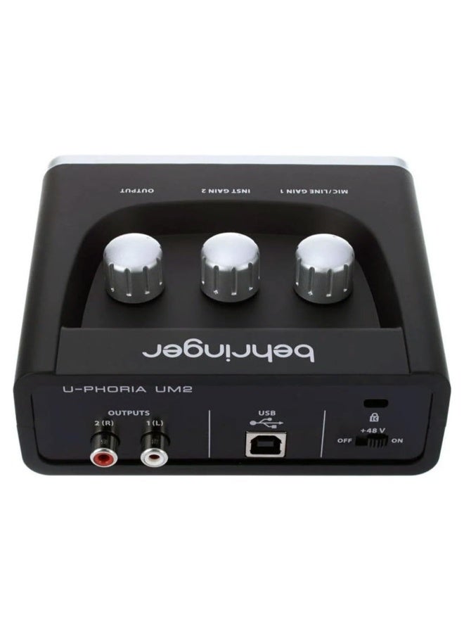 Behringer Um2 Audiophile 2X2 Usb Audio Interface With Xenyx Mic Preamplifier. - Image 4