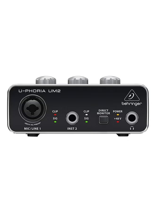 Behringer Um2 Audiophile 2X2 Usb Audio Interface With Xenyx Mic Preamplifier. - Image 1