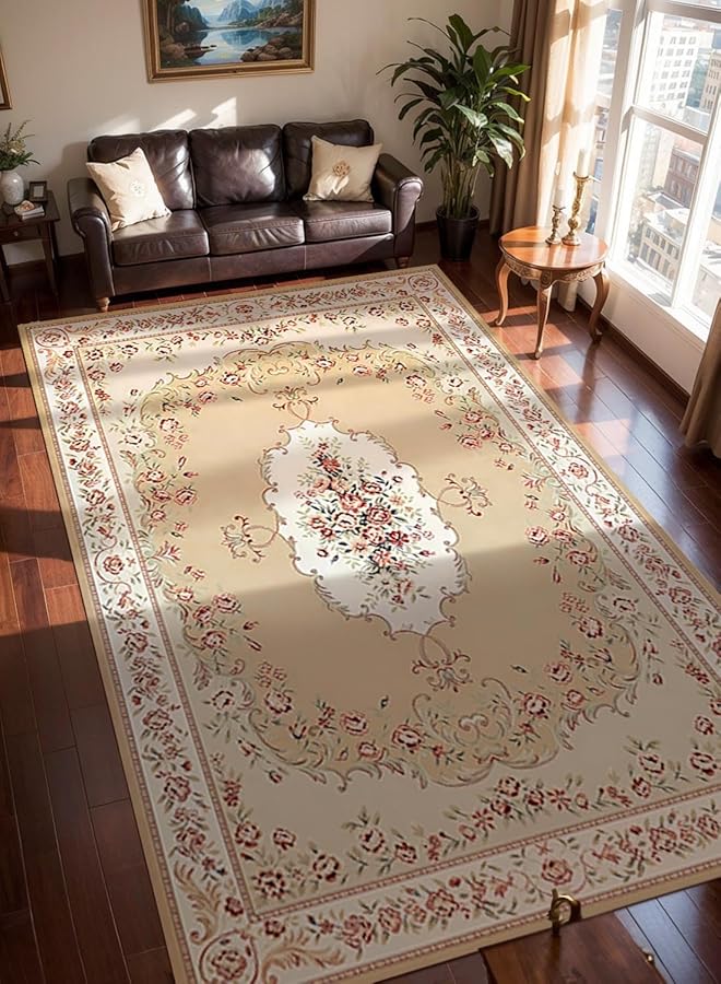 EqiEch Carpet Soft Floor Mat Rug Pad Anti Slip Blanket Stylish Velvet Rugs Indoor Accent Entry Carpet Washable Carpets For Dining Playroom Nursery Camper Bedside 140 X 200 Cm Style 1 - Image 3