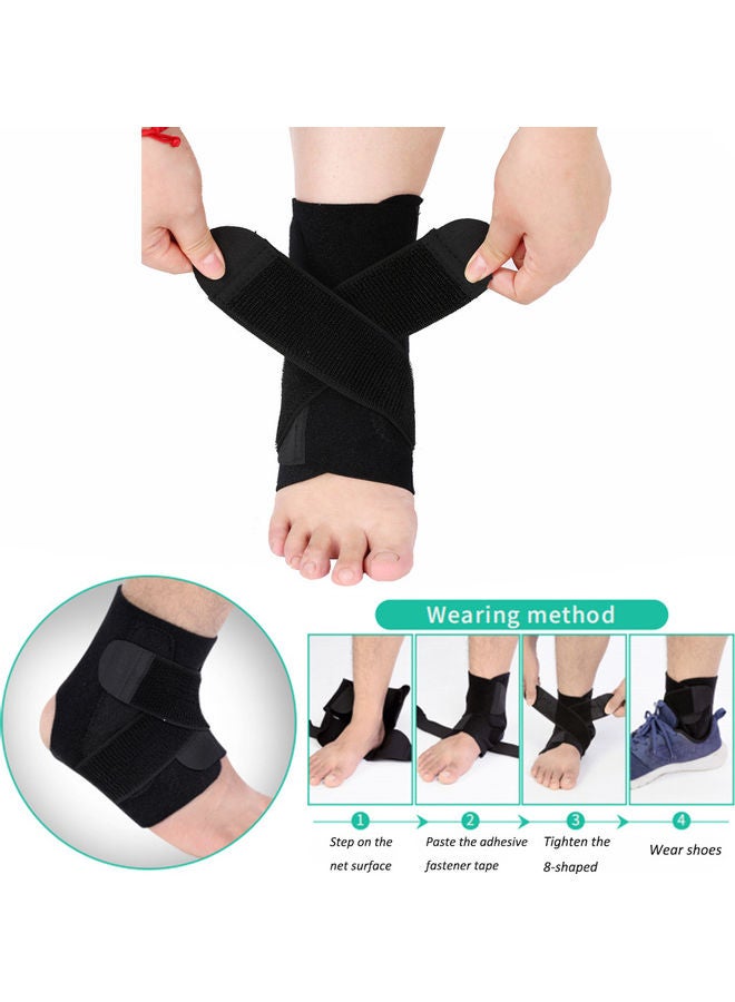 NIBEMINENT Ankle Support Brace Stabilization With PE Board Splint Adjustable Compression - Image 4