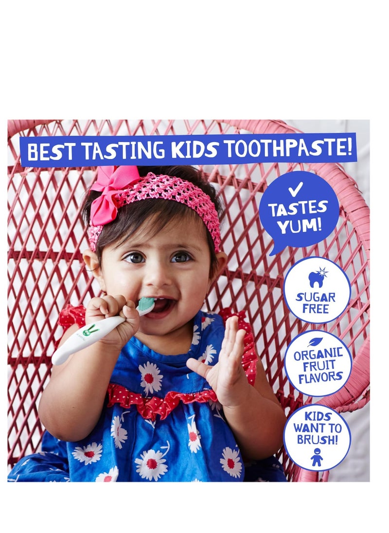 Jack N' Jill Natural Kids Toothpaste for Babies & Toddlers - Infant Toothpaste 6 Months & Up, Fluoride Free Training Toothpaste for Toddlers 1-3, 40% Xylitol, BPA Free- Strawberry, 1.76 oz (Pack of 2) - pzsku/Z981B7931E60D7BB03C31Z/45/_/1718802757/c770936c-28e4-4992-8582-67e30923eccf