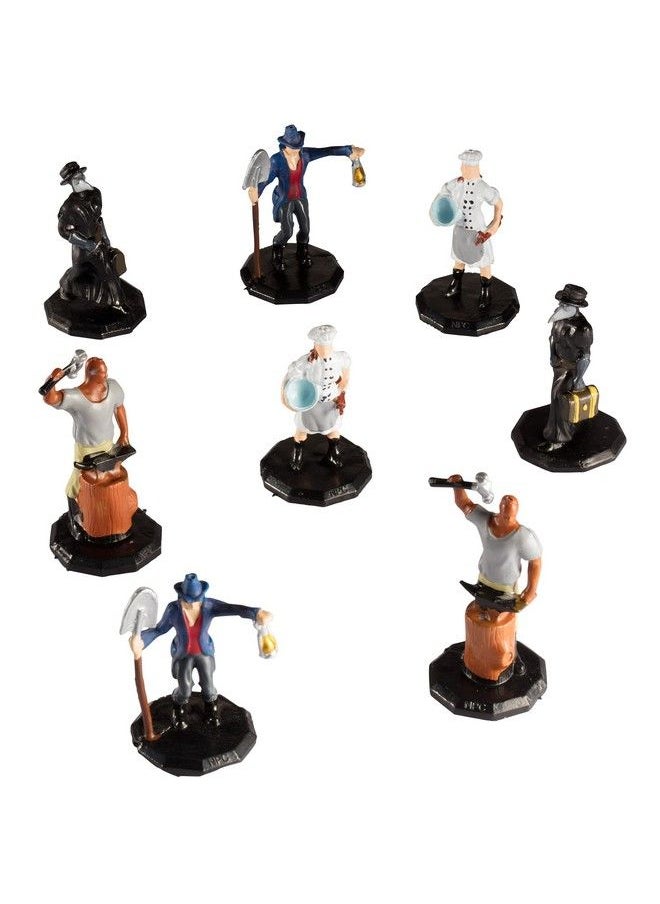Monster Protectors - Townsfolk Mini Fantasy Figures Tradesmen 8Pc Handpainted Non Player Character Npc Miniatures 1" Hexsized Compatible With Dnd Dungeons And Dragons Pathfinder And All Rpg Tabletop Games - Image 1