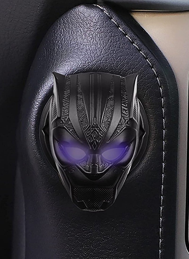 SYOSI Car Engine Start Cover of Black Panther Push, Start Stop bu tton Cover Replacement Push bu tton Car Engine Start Stop Trim Protector Key Ring Circle Cover 3D Car Interior Accessory Black1 - Image 3