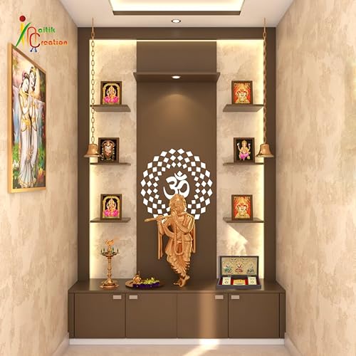NAITIK CREATION Gold-Plated Saraswati Laxmi Ganesh Rectangular Photo Frame with Charan Paduka Gift Box,Tabletop Pocket Temple for Diwali Pooja,Housewarming,Return Gifts & Corporate Gifting,21 x 10 cm - Image 5