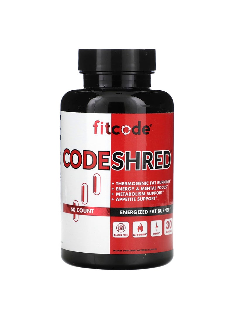 fitcode CodeShred , 60 Veggie Capsules