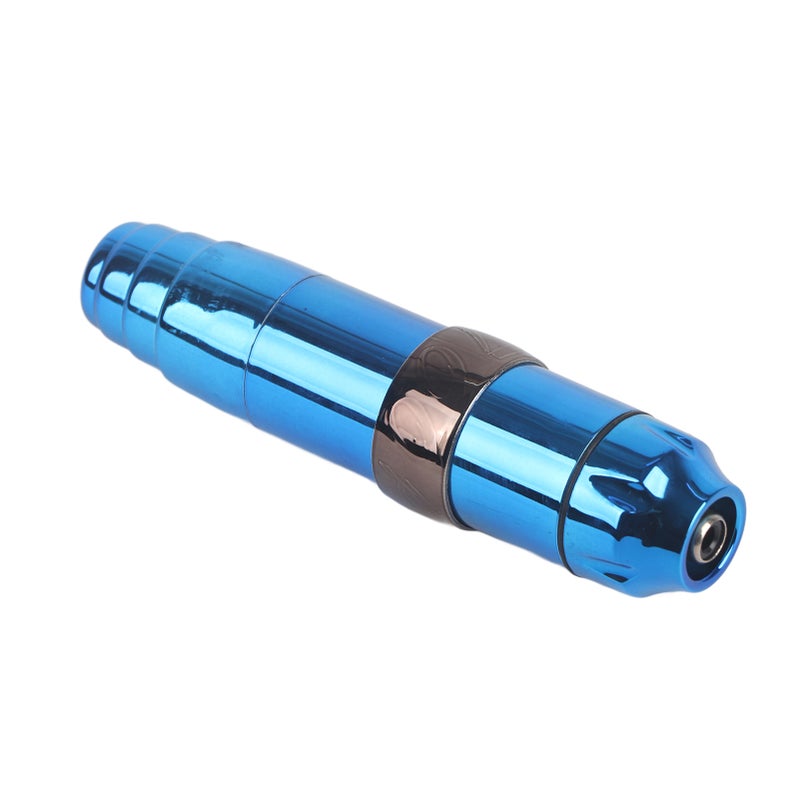 Electric Tattoo Pen: Blue Plastic Shell - Powerful Quiet Stable Motor Ergonomic Grip for Professional Tattoo Artists or Beginners - Image 2