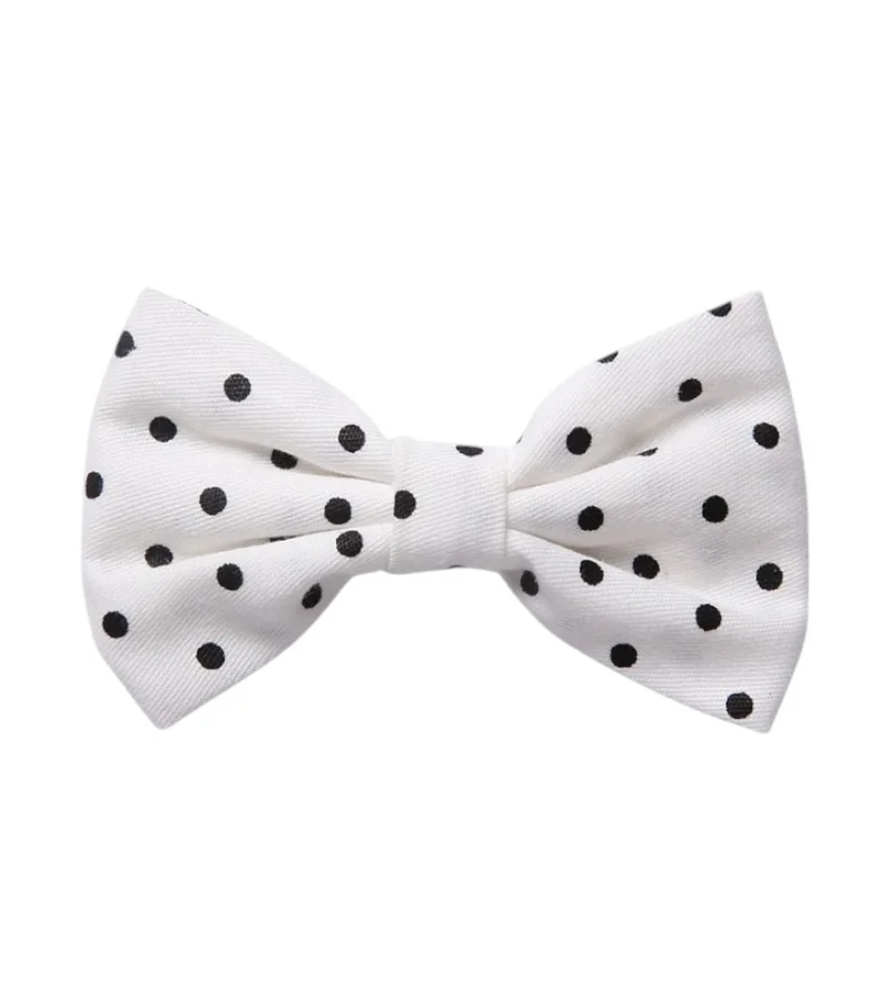 D'Daniela Rana Ribbon Bow Clip Set For Babies and Girls -  White & Baby Pink