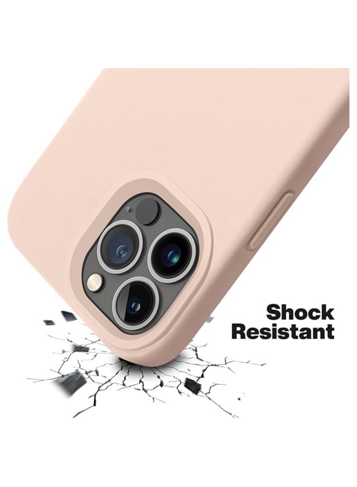 ACLIX Compatible with iPhone 13 Pro Case,Liquid Silicone Slim Protective Shockproof Phone Case Cover with Anti-Scratch Microfiber Lining, 6.1 inch (Pink) - Image 3