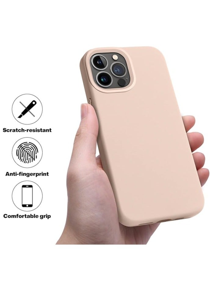 ACLIX Compatible with iPhone 13 Pro Case,Liquid Silicone Slim Protective Shockproof Phone Case Cover with Anti-Scratch Microfiber Lining, 6.1 inch (Pink) - Image 4
