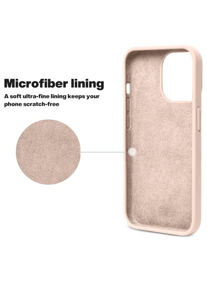 ACLIX Compatible with iPhone 13 Pro Case,Liquid Silicone Slim Protective Shockproof Phone Case Cover with Anti-Scratch Microfiber Lining, 6.1 inch (Pink) - Image 5