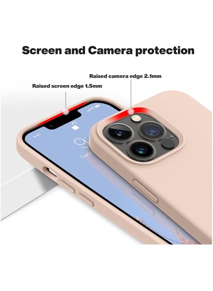 ACLIX Premium Liquid Silicone Case for iPhone 13 Pro Slim Fit, Soft Touch with Microfiber Lining & Enhanced Camera Protection - Durable & Anti-Fingerprint | Pink - Image 5