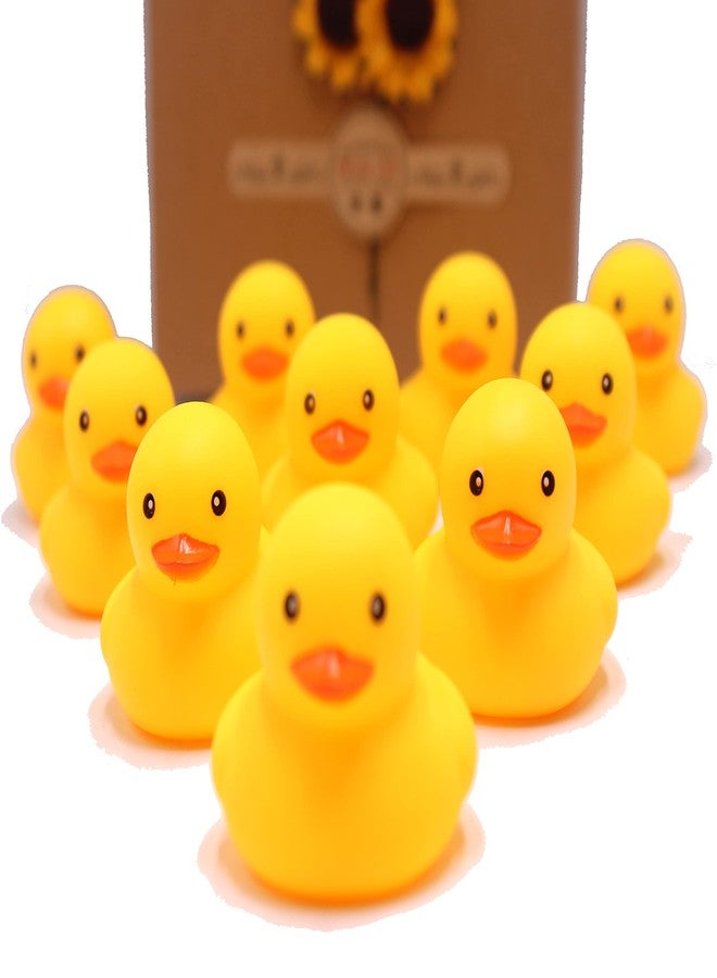 SPADORIVE 50-Pieces Float & Squeak Mini Rubber Duck Baby Bath Ducky Sound Shower Toys for Kids, Mini Round Eye Rubber Ducks Baby Shower Toy for Toddlers Boys Girls - Image 3