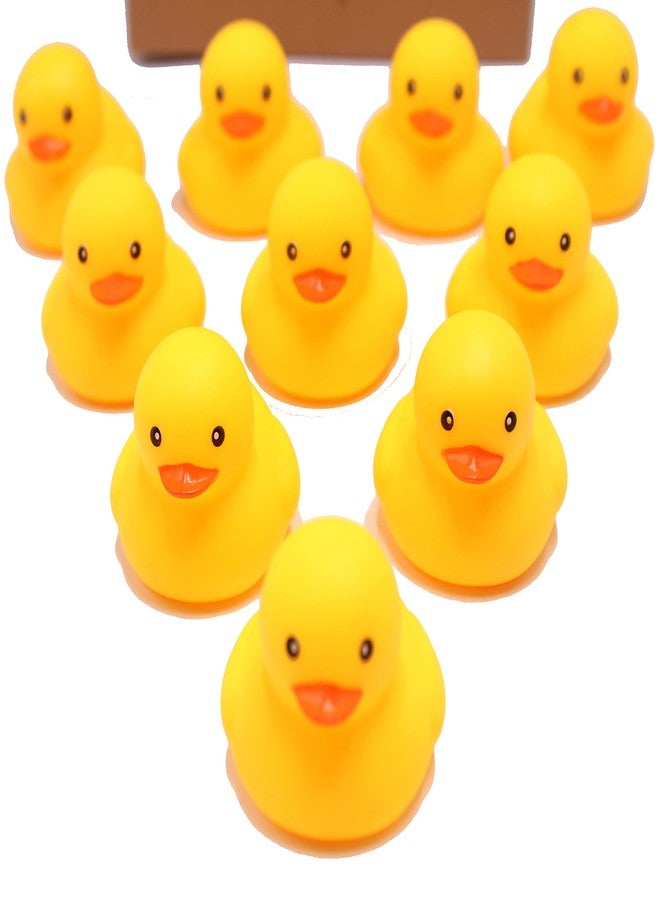 SPADORIVE 50-Pieces Float & Squeak Mini Rubber Duck Baby Bath Ducky Sound Shower Toys for Kids, Mini Round Eye Rubber Ducks Baby Shower Toy for Toddlers Boys Girls - Image 5