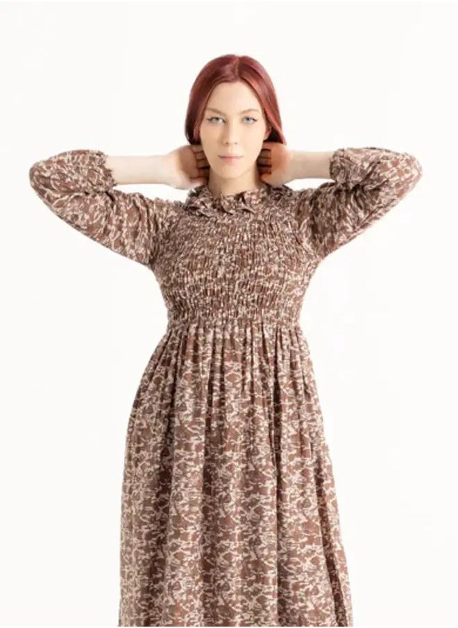 Ideal - Leopard Print Tiered Frill Maxi - Image 1