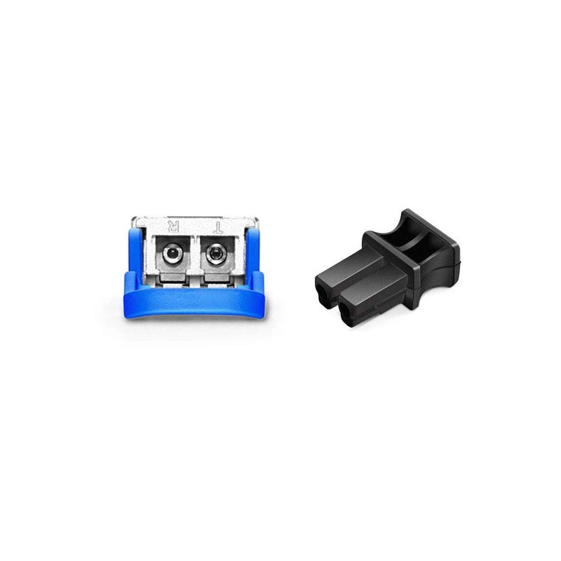 OPSTRAN QSFP+ QSFP28 SFP Dust Cover Fiber Optical Dust Caps Optical Module Port Plugs for Duplex LC, Black Silicone, 50pcs - Image 5