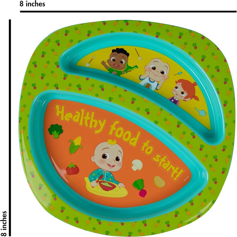 the FIRST years CoComelon 4-Piece Toddler Mealtime Feeding Set - Image 5