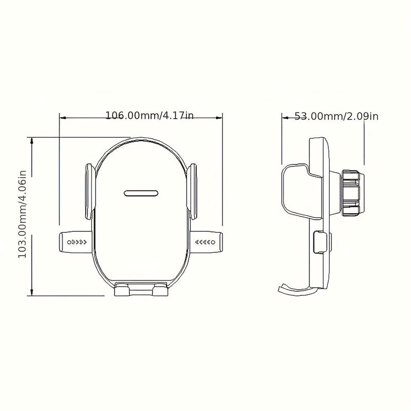 Black 360° Car Phone Holder Universal Air Vent Navigation Mount - Image 2