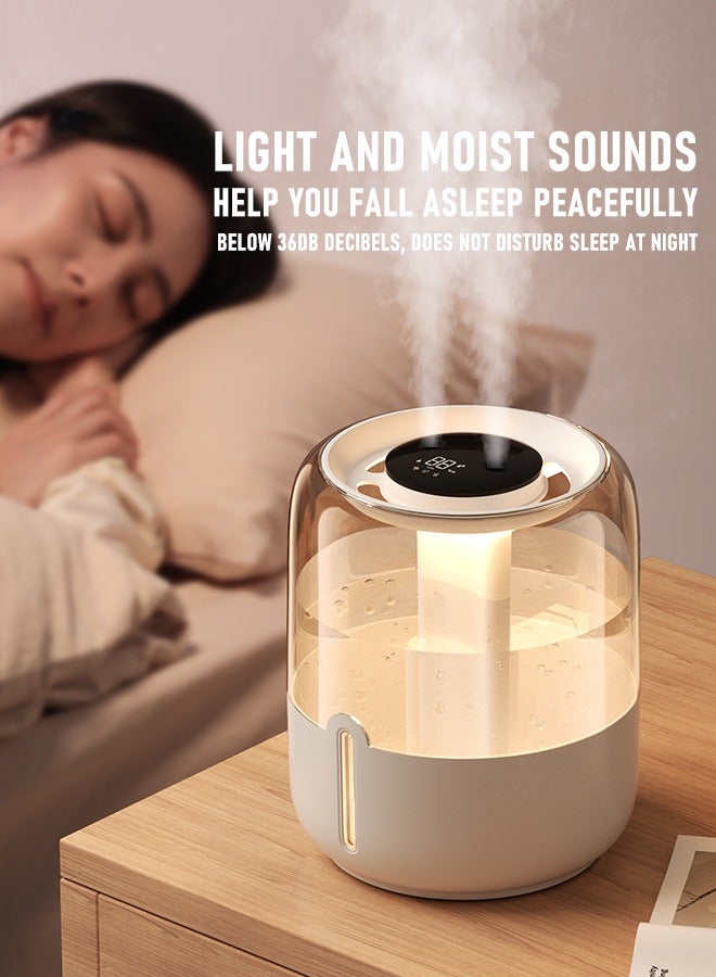 CAYGA 6.8L Double Spray Air Humidifier - Large Capacity Essential Oil Diffuser - Moisturizing Machine - Fragrance Diffuser -Humidity detection - Image 2