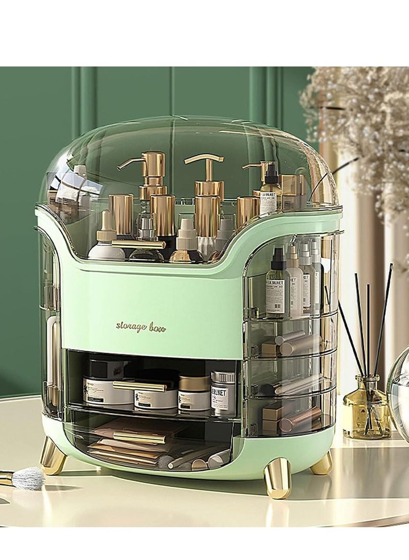 Cool Baby COOLBABY makeup organizer and storage, cosmetics organizer box for countertop with lid & drawers, cosmetics skincare organizers box with waterproof & dustproof cover for bedroom, bathroom.  - Image 5