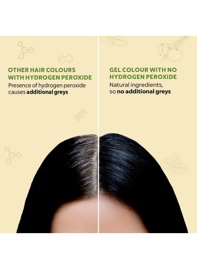 Indus Valley Damage Free Natural Gel Hair Colour For Women | Ammonia & Ppd Free Organic Hair Colour With 100% Grey Coverage, Long Lasting Conditioning Hair Color | Black 1.00 Pack Of 4 - Image 4