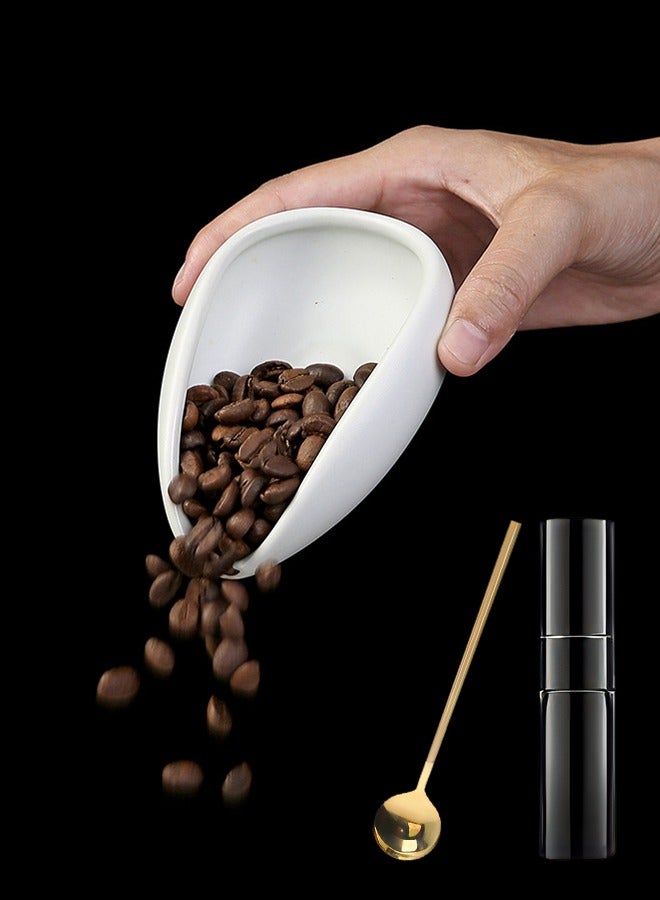 Litus Coffee Beans Weighing Tray Set, With Anti-static Spray Bottle And Coffee Spoon - Image 1
