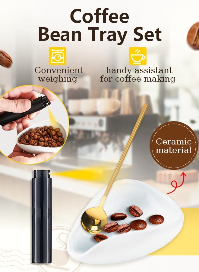 Litus Coffee Beans Weighing Tray Set, With Anti-static Spray Bottle And Coffee Spoon - Image 2