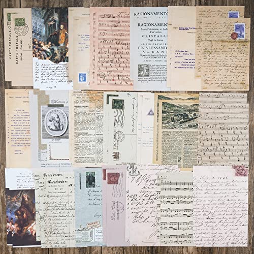 HASTHIP® 200pcs Wall Reusable Vintage Scrapbook Stickers Set for Art Journaling journaling Supplies, Bullet Notebook DIY Album Sticker Vintage Journal Stickers Tape, Beige - Image 4