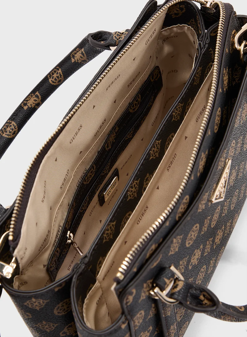 GUESS Eco Erica 2 Comp Satchel