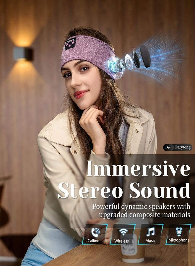 Perytong Sleep Headphones, Bluetooth Sports Headband Headphones with Ultra-Thin HD Stereo Speakers Perfect for Sleeping,Workout,Jogging,Yoga,Insomnia, Air Travel, Meditation for Unisex - Image 3