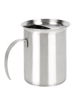 AL SANIDI Stainless steel milk pot, Coffee pot, Silver, 400 ml  - Image 1