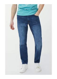 Dark Wash Broken-In Straight Jean