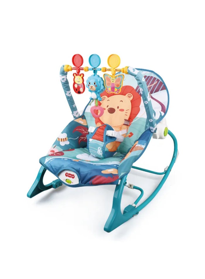 Tiibaby 3-in-1 Infant to Toddler Rocking Chair - Heavy Duty Metal Frame, Waterproof Fabric, Music & Soothing Vibrations - Up to 18kg - Image 2