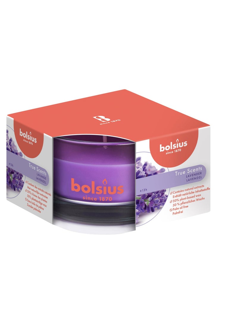 BOLSIUS True Scents Lavender Candle In Glass - Image 2