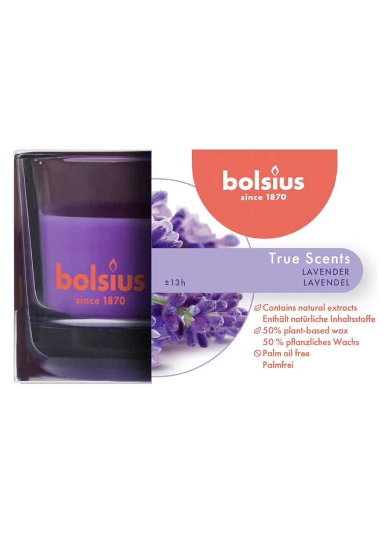 BOLSIUS True Scents Lavender Candle In Glass - Image 1