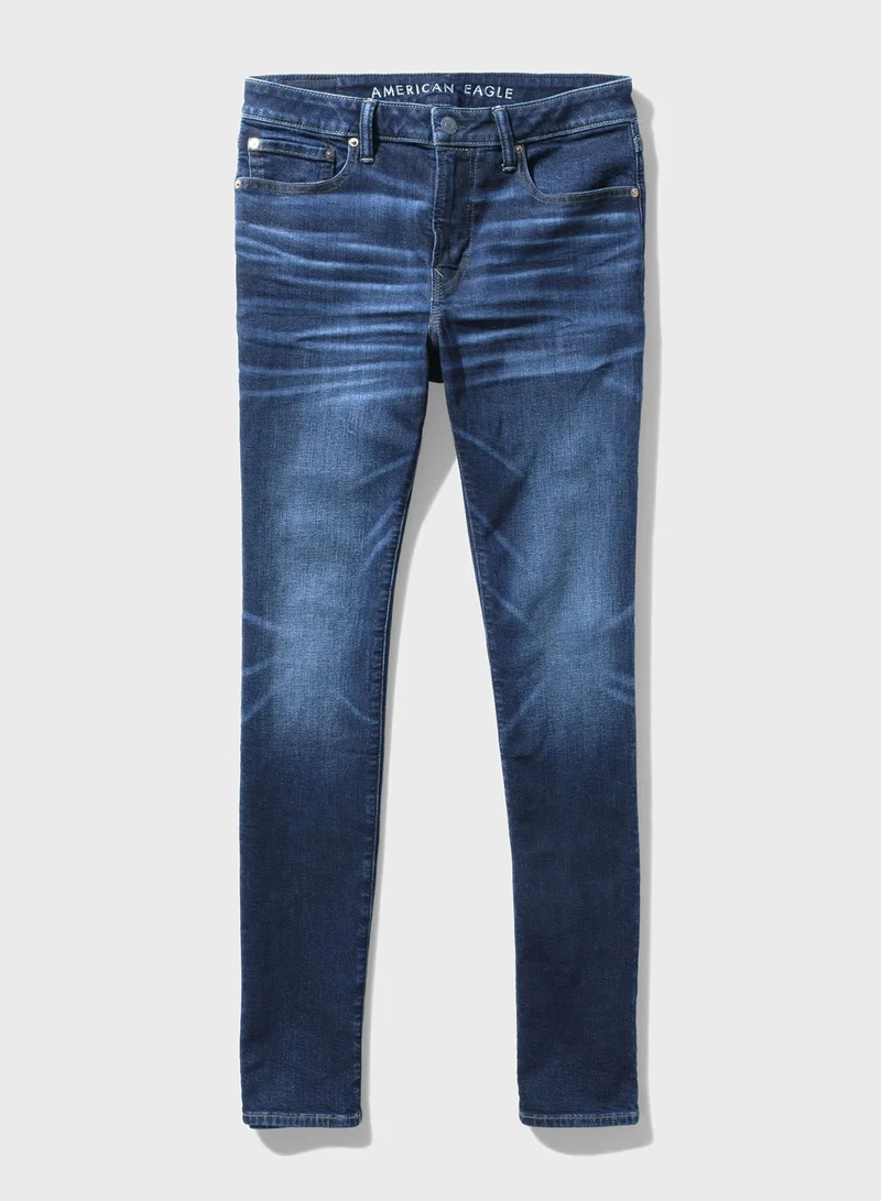 امريكان ايجل Mid Wash Slim Fit Jeans