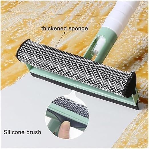 QUALIZA Multifunctional Screen Brush 3 in 1 Mesh Cleaning Brush Wiper with Attached Spray Bottle Net Cleaner DoubleSided Window Cleaner Glass Washing Bathroom Cleaner Household Cleaning Supplies - Image 2
