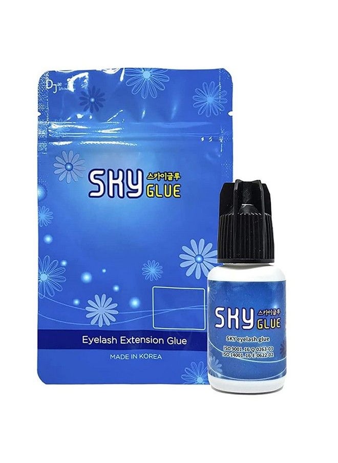 Sky Glue Super Strong Sky D Eyelash Extension Glue 5Ml Professional Black Bonding Adhesive For Long Lasting Semi Permanent Individual Lash Extensions 34S Fast Drying / 46 Week Retention  - Image 2