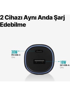 Super Fast 48W 1xUSB and 1xType-C Car Charger with 12/24V Cigarette Lighter Input and Surge Protection - pzsku/Z981CFDDD1DF20F5D34CCZ/45/_/1728635417/af28c9fd-a10f-4e93-b833-c036327b8ca9