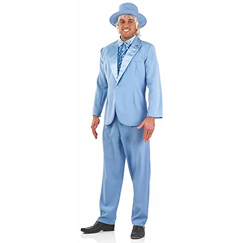 fun shack Tuxedo Costume for Men – Blue Suit Mens – Funny 90s Movie Character, Halloween Costumes for Men, L - Image 5