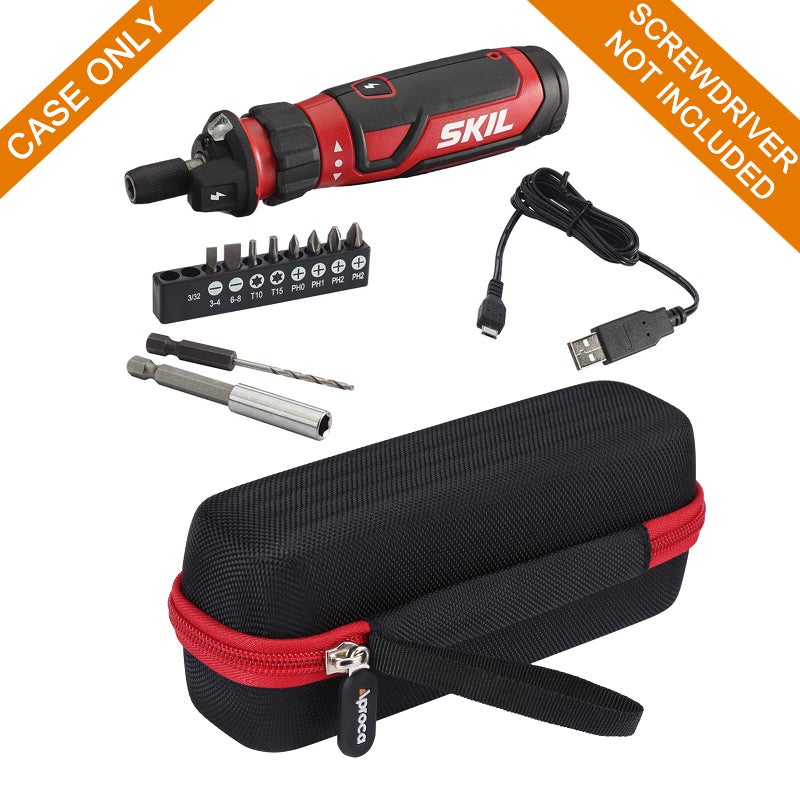 Aproca Case Compatible with SKIL SD561201 / Twist 2.0 Rechargeable 4V Cordless Screwdriver, Portable Storage Bag for Accessories (Case Only) - Image 4